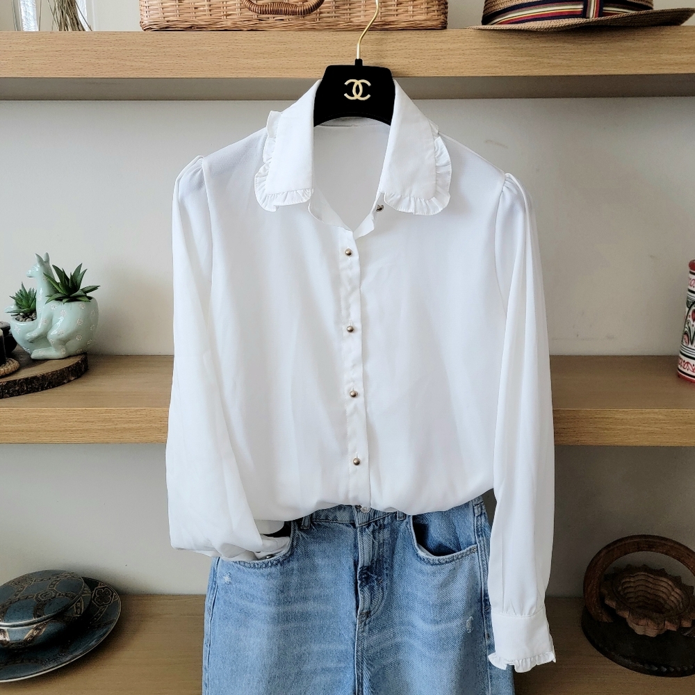 NWOT Lolita button shirt Victorian gothic style shirt